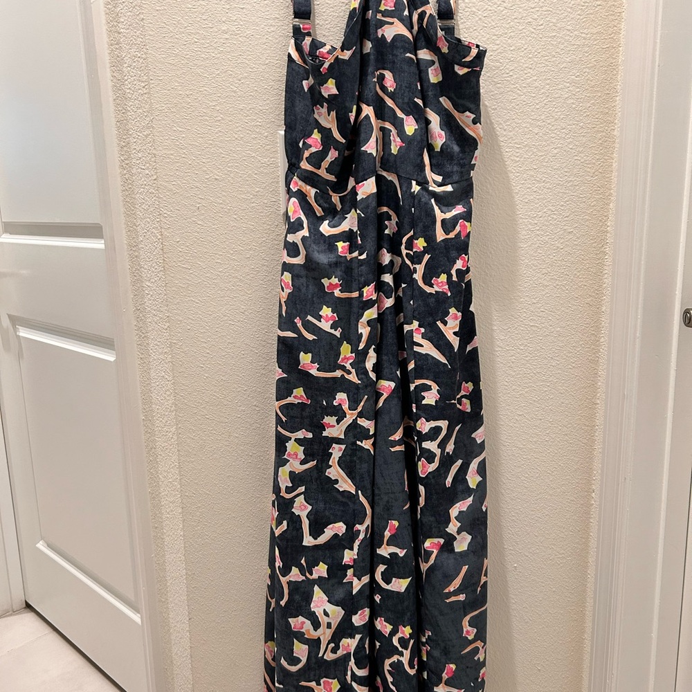 CABI Stylish Halter Print Maxi Dress